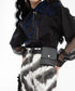 Sleeve Mesh Blouse